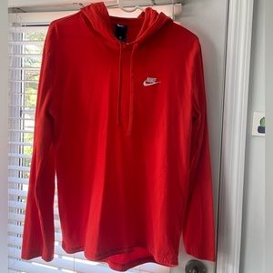red nike hoodie